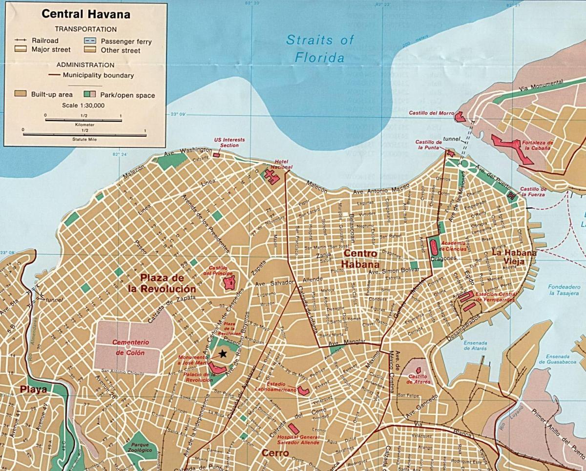 offline kaart van Havana