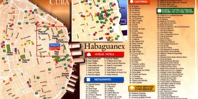 Havana sightseeing kaart