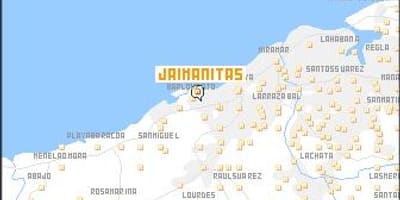 Kaart van Cuba jaimanitas